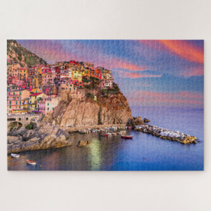 Puzzle Cinque Terre Italia - Vibrantes vistas a la costa