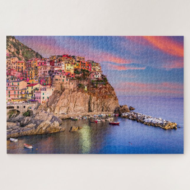 Puzzle Cinque Terre Italia - Vibrantes vistas a la costa (Horizontal)