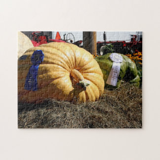 Puzzle Cinta azul de calabaza gigante para el país