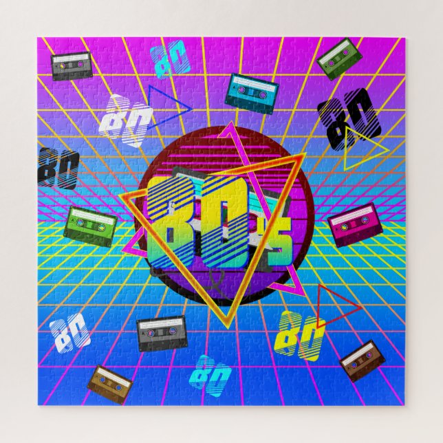PUZZLE CINTA DE CASSETTE RETRO DE LOS 80'S OLD SCHOOL (Vertical)