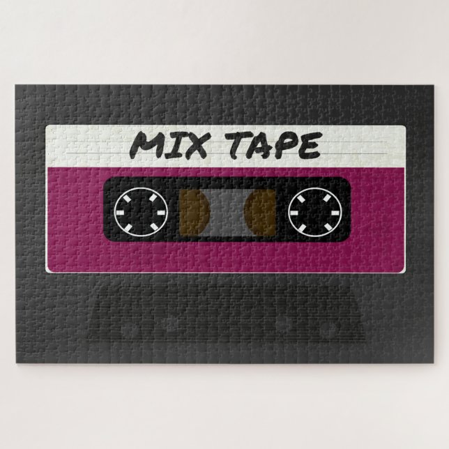 Puzzle Cinta Purple Mix - Regalo inspirado en retro de lo (Horizontal)