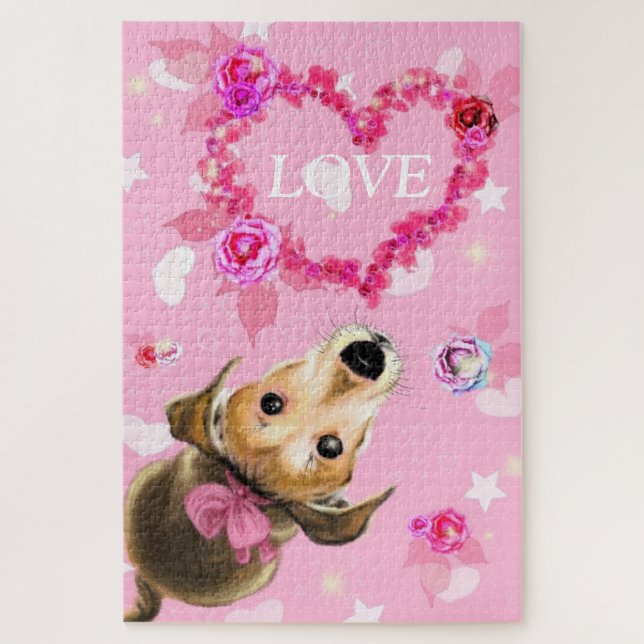 Puzzle Cinta Rosa - Amor (Vertical)