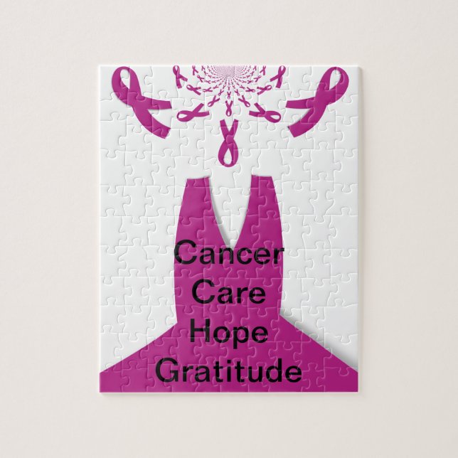 Puzzle Cinta rosa para la prevención del cáncer de mama (Vertical)