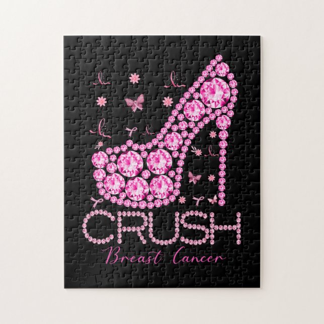 Puzzle Cinta rosa para la toma de conciencia del cáncer d (Vertical)
