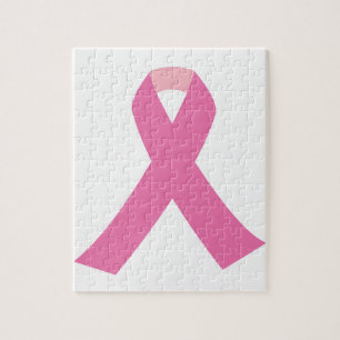 Puzzle Cinta rosada de la conciencia del cáncer de pecho