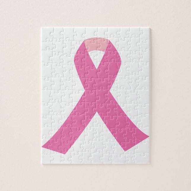 Puzzle Cinta rosada de la conciencia del cáncer de pecho (Vertical)