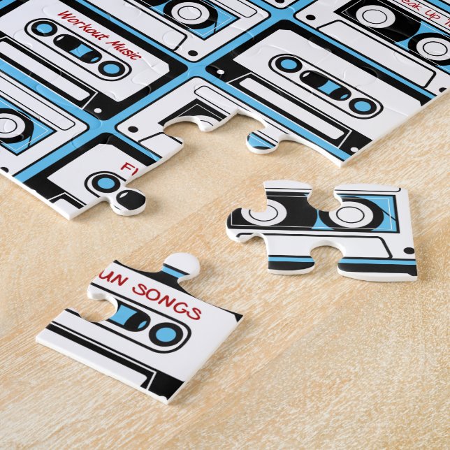 Puzzle Cintas de cassette retro personalizadas (Lado)