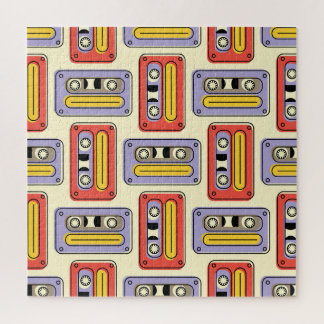 Puzzle Cintas de cassette retro: sin fisuras.