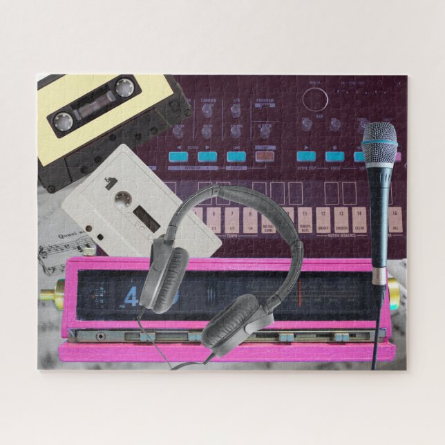 Puzzle Cintas de radio de sintonía de música para adultos (Horizontal)