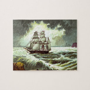 Puzzle Circa 1880: Una tarjeta de felicitaciones navideña