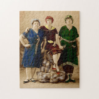Puzzle circa 1910 Bellezas de baño de Atlantic City RPPC