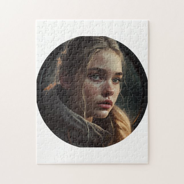 Puzzle Circle girl (Vertical)