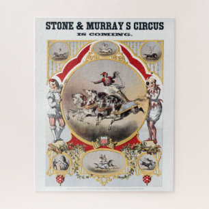 Puzzle Circo de Stone y Murray, Circa 1870.