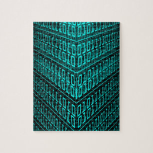 Puzzle Circuito de tecnología informática futurista Cyber