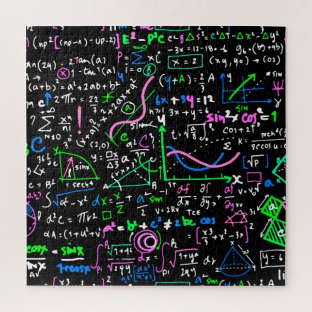 Puzzle Círculo de educación matemática lineal (Vertical)