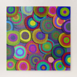 Puzzle Círculos pintados   Multicolores