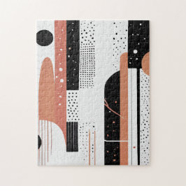 Puzzle círculos y formas abstractas boho 