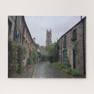 Puzzle Circus Lane en Edimburgo, Escocia