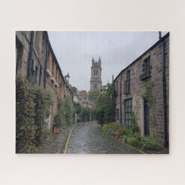 Puzzle Circus Lane en Edimburgo, Escocia (Horizontal)