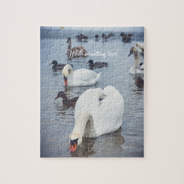 Puzzle Cisne blanco (Vertical)