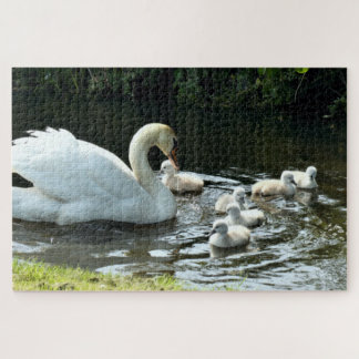 Puzzle Cisne blanco con garrapatas