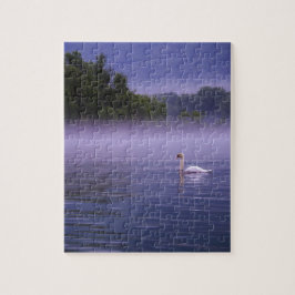 Puzzle Cisne en lago