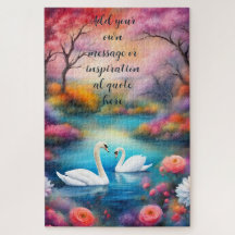 Cisne Personalizado Amor Lago