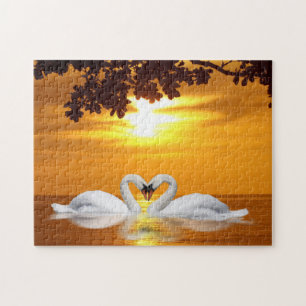 Puzzle Cisnes amorosos