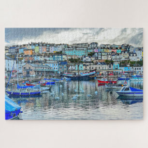 Puzzle Cisnes del Puerto de Brixham: Costa de Devon Rompe
