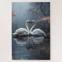 Puzzle Cisnes juntos para siempre