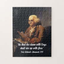 Cita de Benjamin Franklin - Personaliza rompecabez