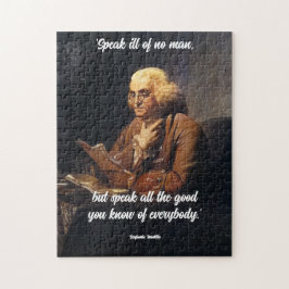 Puzzle Cita de Benjamin Franklin -Personalizar cita