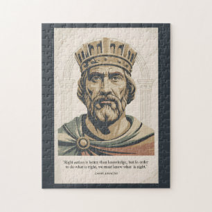 Puzzle Cita de Carlomagno Ilustración de los Francos Vint
