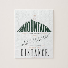 Puzzle Cita de distancia de pasos de montaña