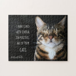 Puzzle Cita de gato/ Foto de gato zen