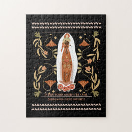 Puzzle Cita de jardinería Arte folclórico floral