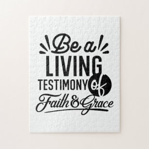 Puzzle Cita de la Biblia Testimonio Vivo Motivación Crist