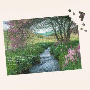 Puzzle Cita de la naturaleza flores elegantes y corriente