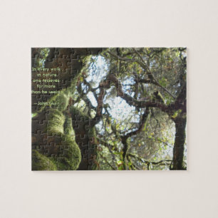 Puzzle Cita de Muir de los robles vivos