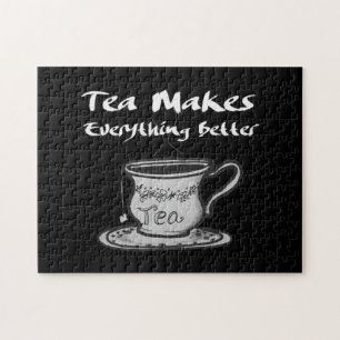 Puzzle Cita de Tea Lover - El té lo hace todo mejor