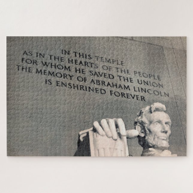 Puzzle cita del monumento a Lincoln (Horizontal)