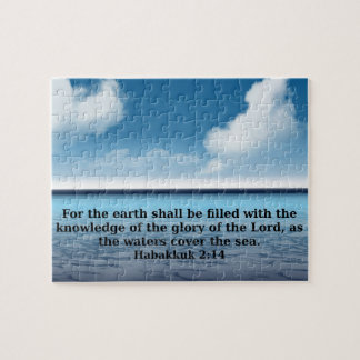 Puzzle Cita del verso de la biblia de Habakkuk 214