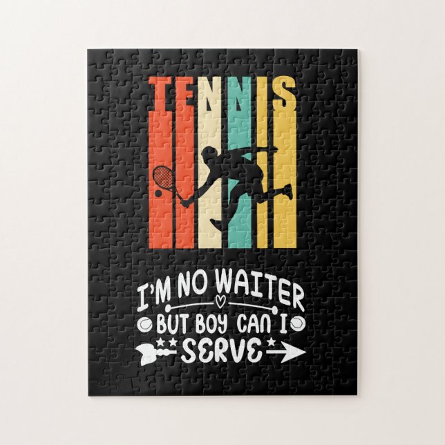 Puzzle Cita divertida de tenis (Vertical)