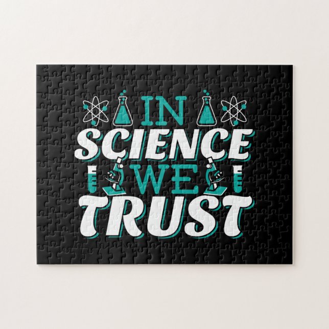 Puzzle Cita 'En la Ciencia Confiamos' - Profesor (Horizontal)