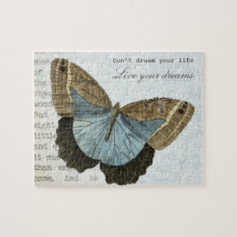 Puzzle Cita inspiradora positiva de la mariposa del