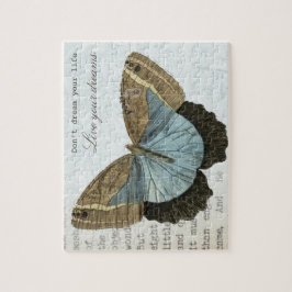 Puzzle Cita inspiradora positiva de la mariposa del