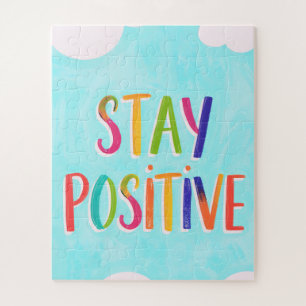 Puzzle Cita motivacional positiva pintada