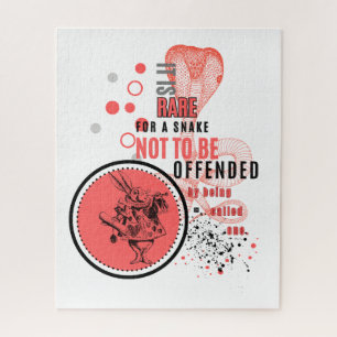 Puzzle Cita sarcástica de naranja y negro.