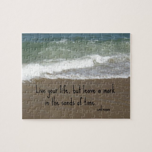 Puzzle Cita sobre la vida: "Vive tu vida, pero deja una.. (Horizontal)
