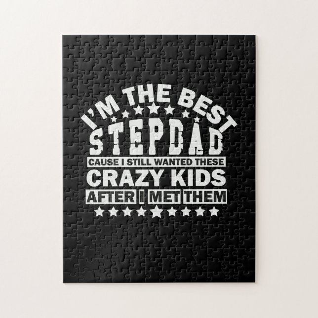 Puzzle Citas de abuelo | Soy El Mejor Stepdad (Vertical)